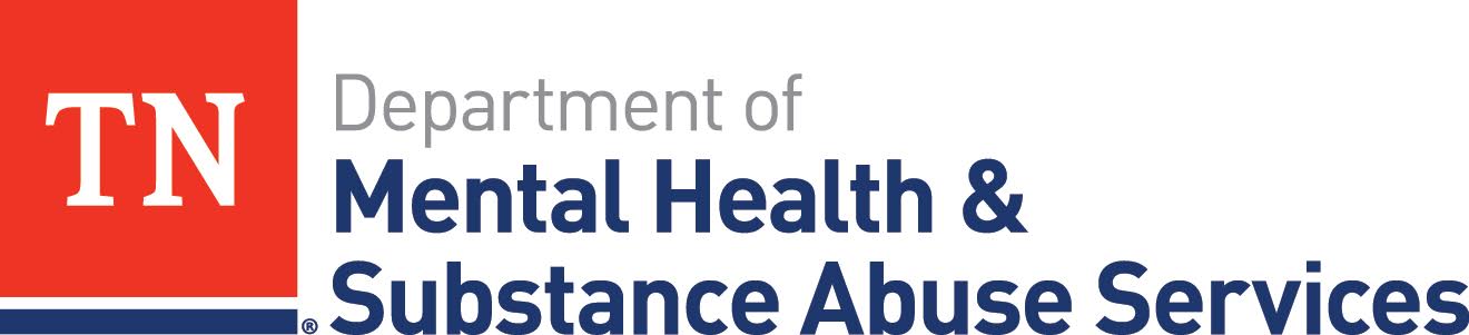 TN Department of Mental Health & Substance Abuse Services logo, with a red block containing 'TN' on the left and the department name on the right.