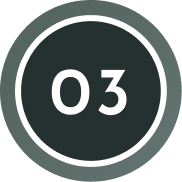 Step 3 badge indicating the third step in a process